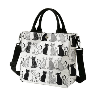 Borsa a tracolla Pet alla moda in poliestere - 24×22 cm