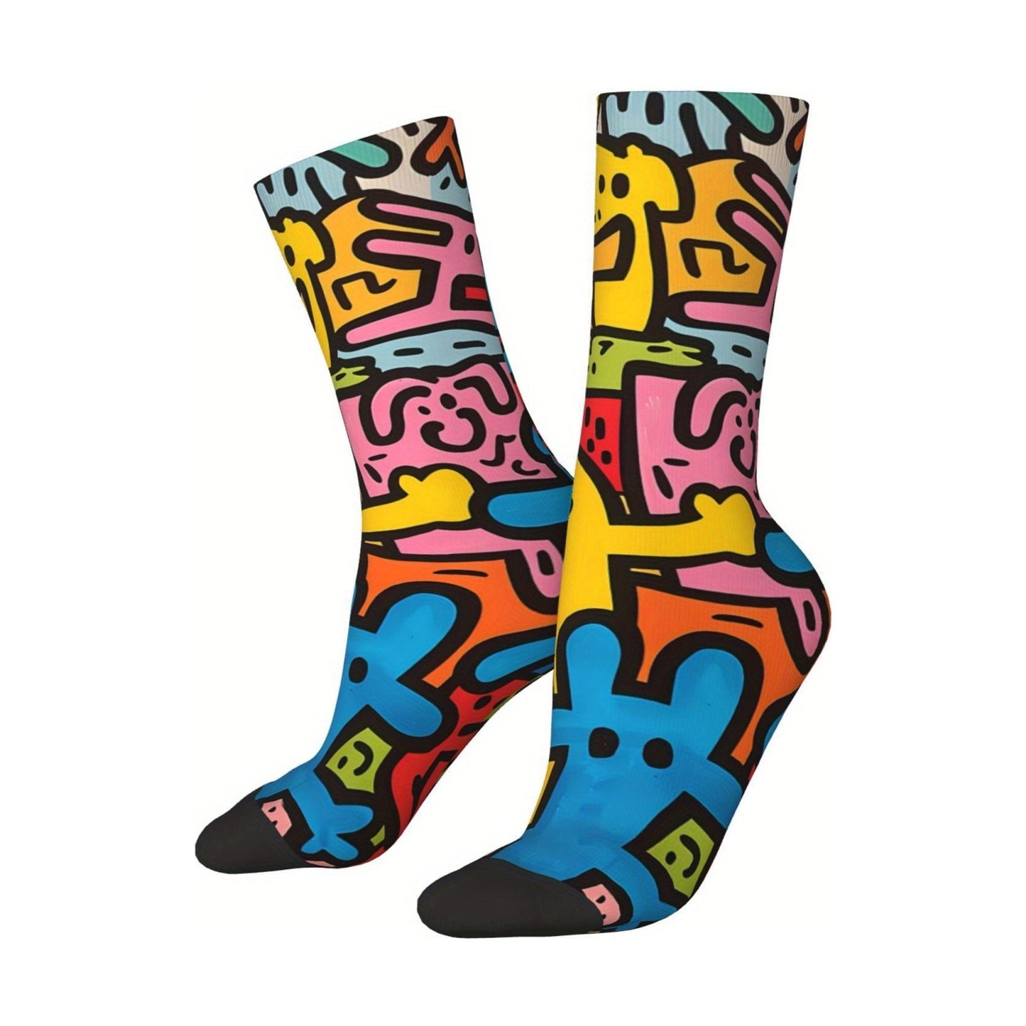 Calzini con stampa artistica homage a Keith Unisex e taglia unica