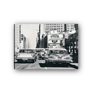 Greyhound Depot - cm 70x50 - Tela Canvas