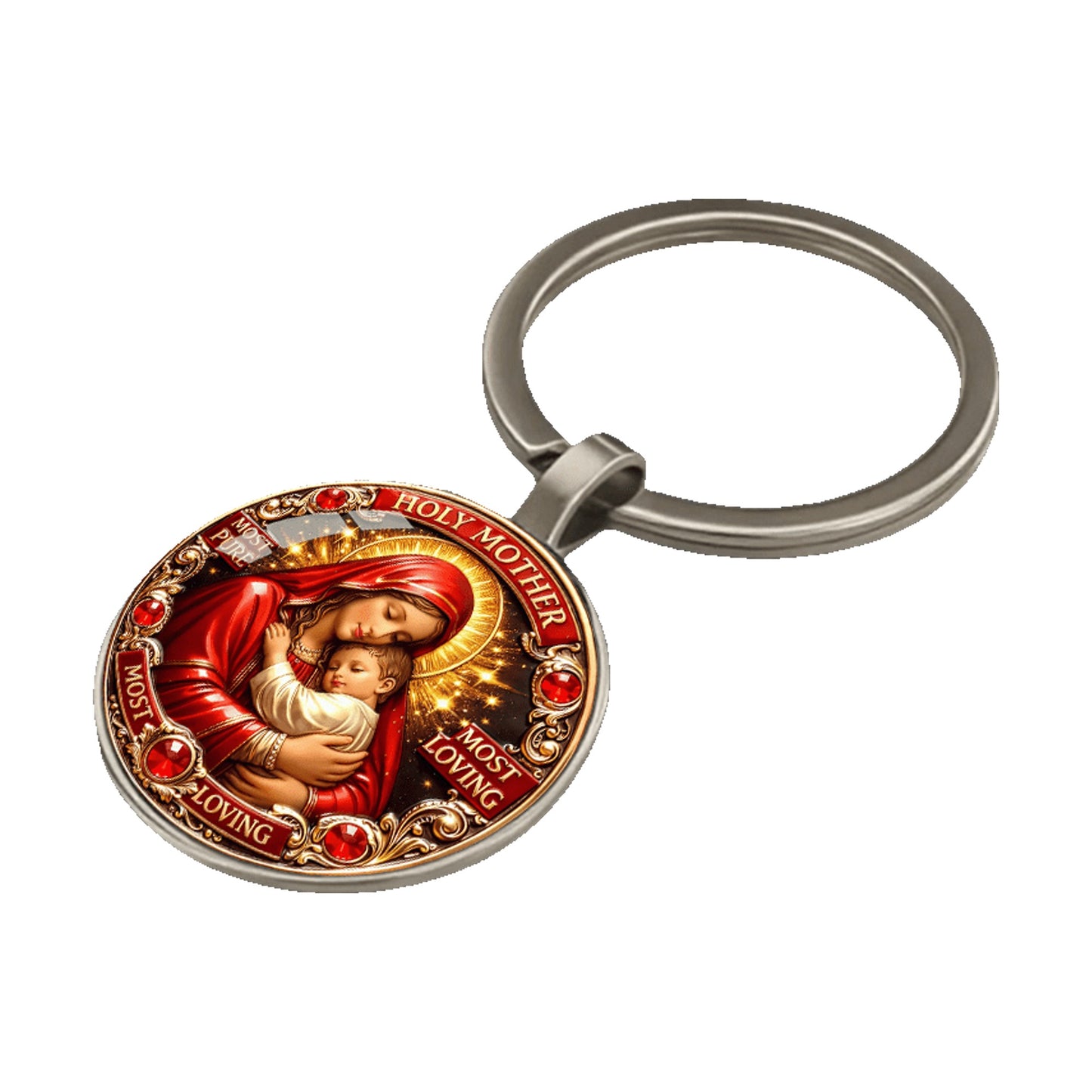 Portachiavi Madonna con bambino