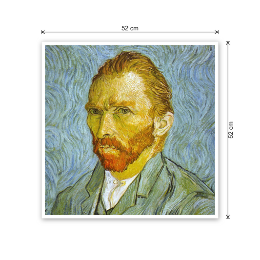 Homage to Van Gogh - Self Portrait cm 50x50 - misure
