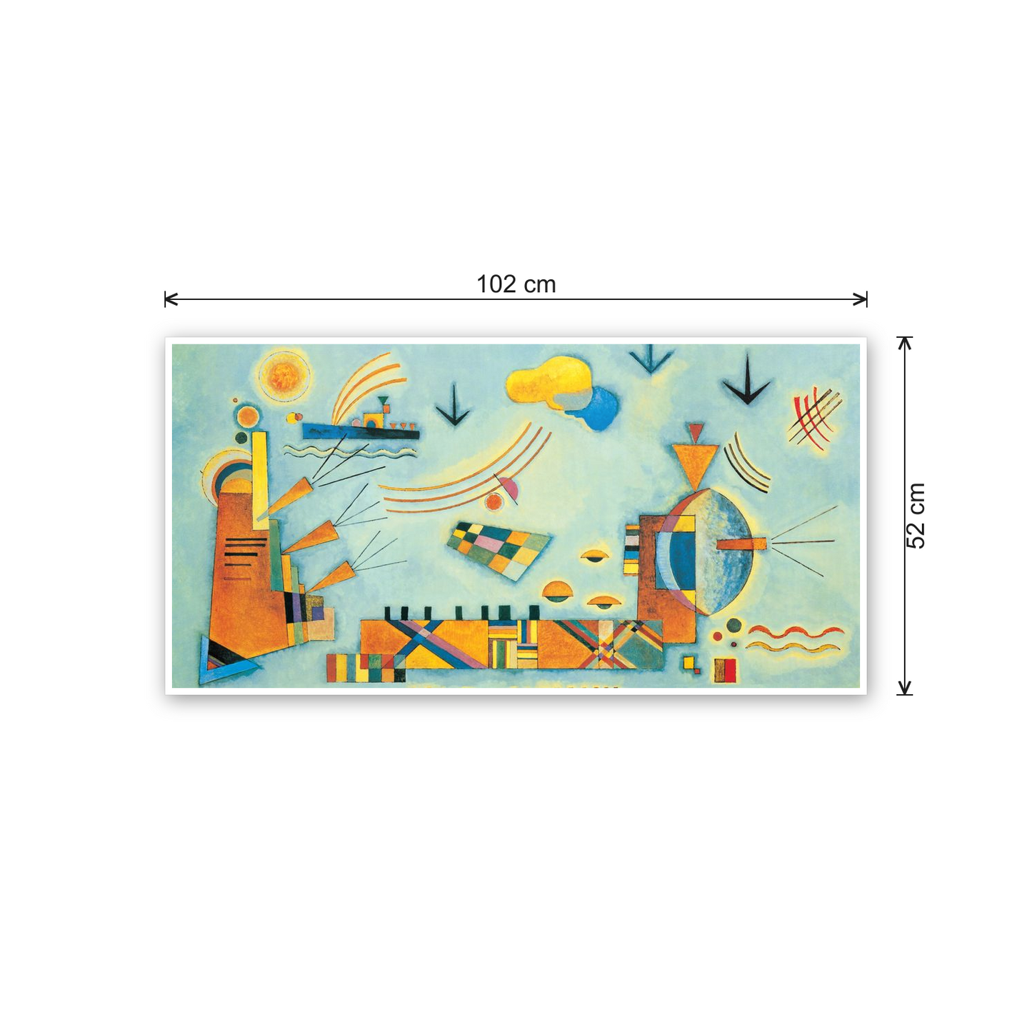 Homage to Kandinsky - Sweet event cm 100x50 - misure