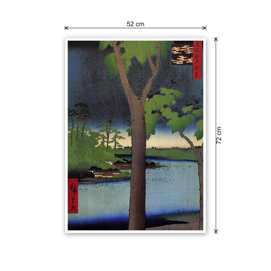 Homage to Hiroshige - Akasaka Kiribatake cm 50x70 - misure