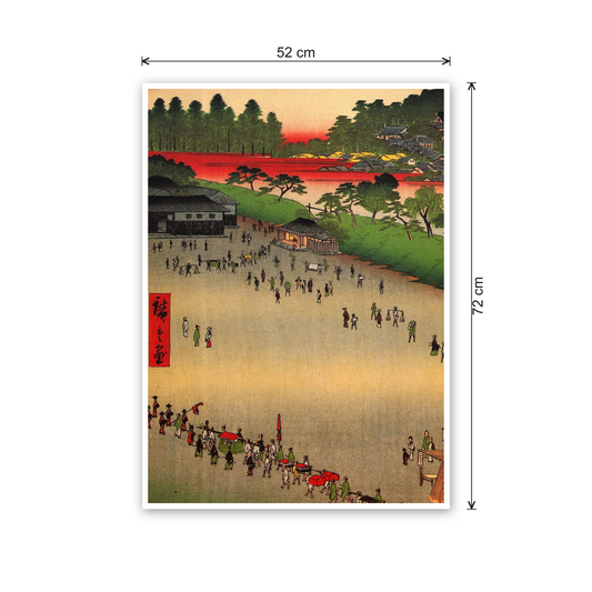 Homage to Hiroshige - Yatsukoji, inside Sujikai Gate cm 50x70 - misure