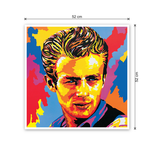 Homage to James Dean cm 50x50 - misure