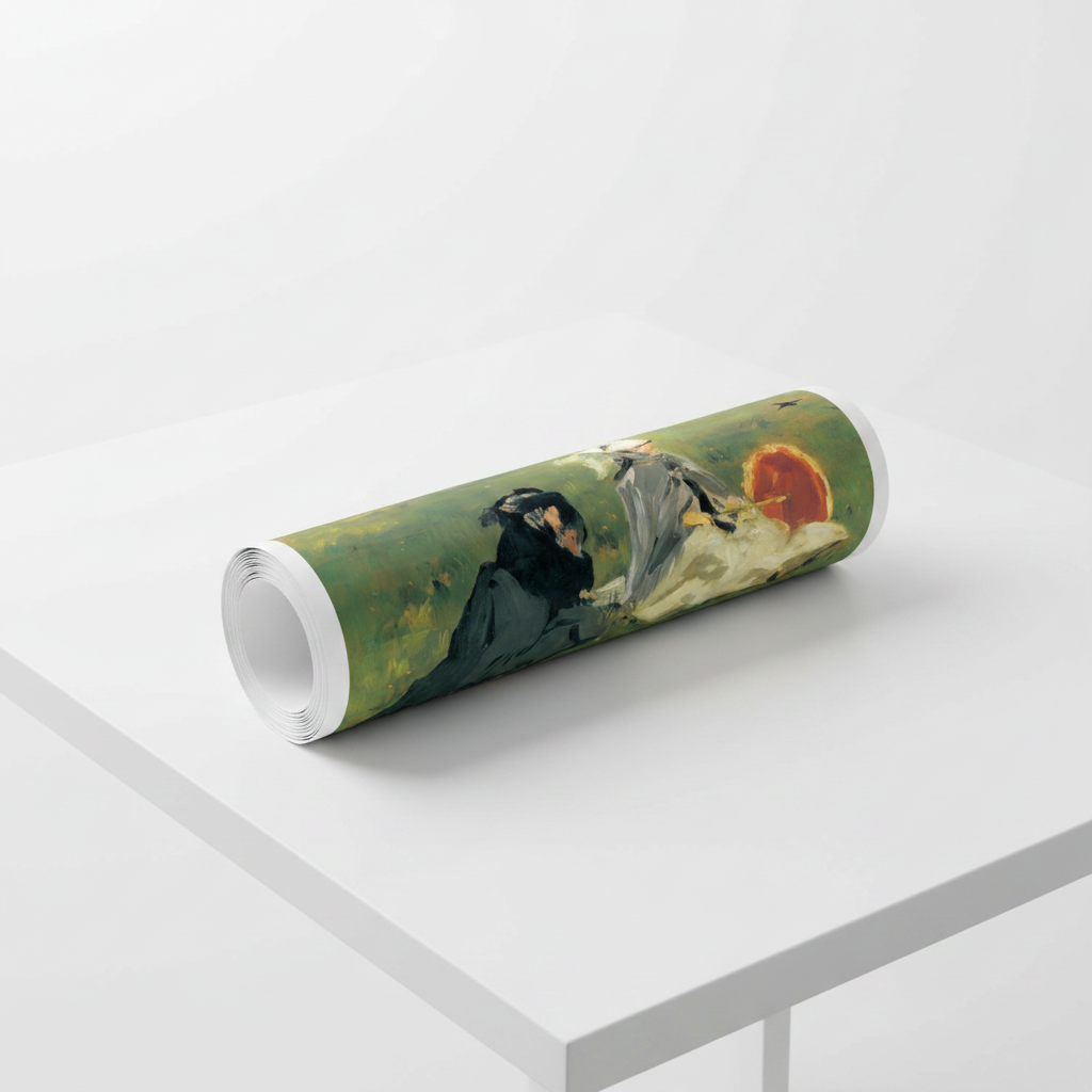 Homage to Manet - Les Hirondelles - cm 52x52 - Poster
