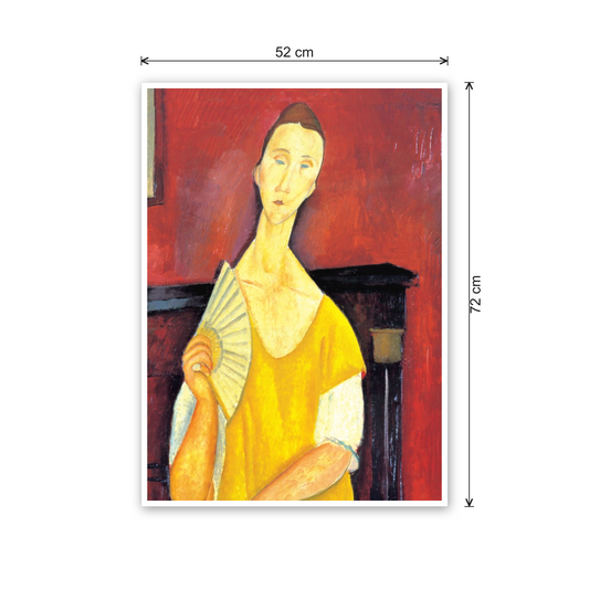 Homage to Modigliani - Woman With A Fan cm 50x70 - misure