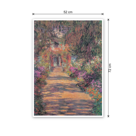 Homage to Monet - Une Alle Du Jardin De Giverny cm 50x70 - misure