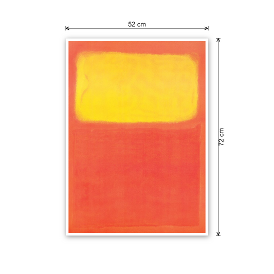 Homage to Rothko - Orange And Yellow cm 50x70 - misure