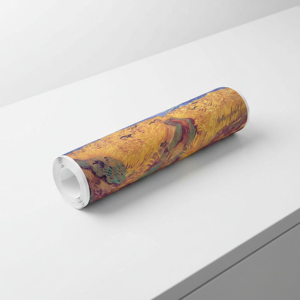 Homage to Van Gogh - Weatfield With Crows - cm 102x52 - Poster
