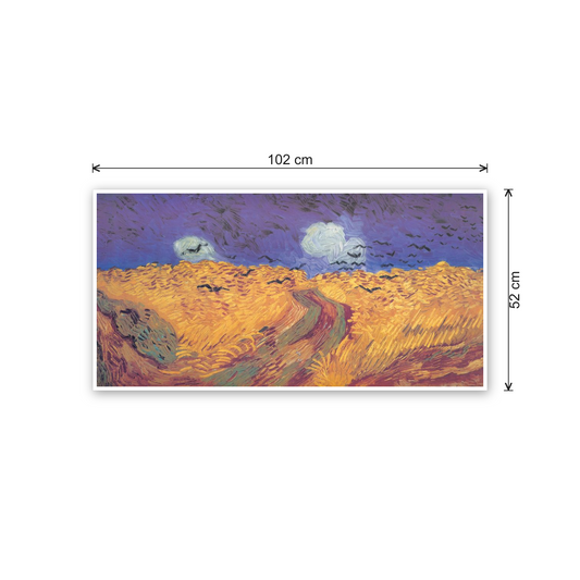 Homage to Van Gogh - Weatfield With Crows cm 100x50 - misure
