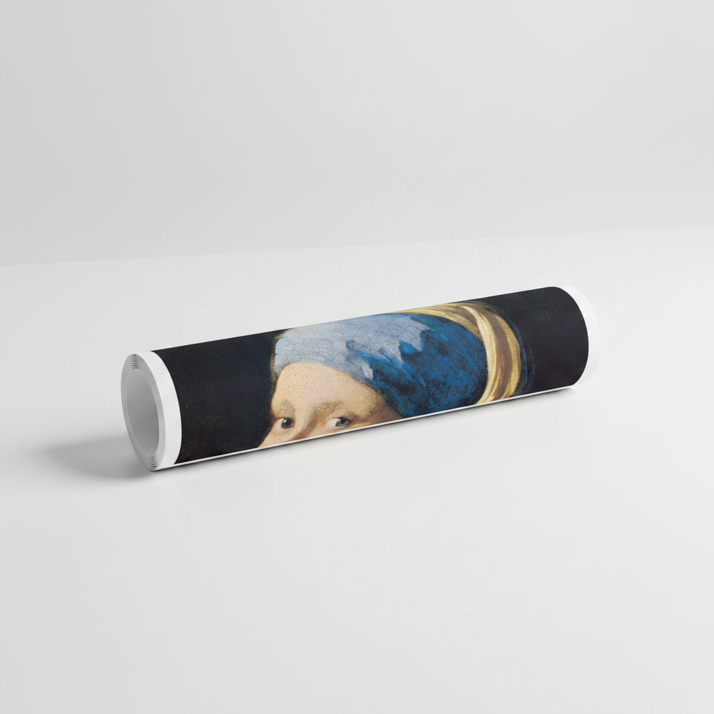 Homage to Vermeer - Girl with a Pearl Earring - cm 52x72 - Poster