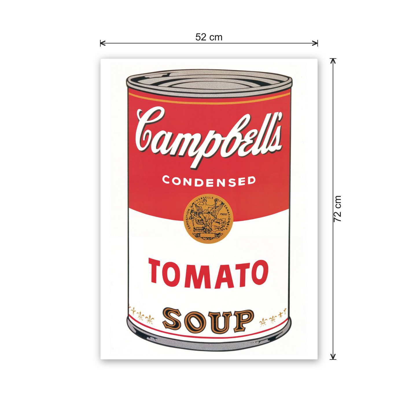 Homage to Warhol - Campbell's Soup cm 50x70 - misure