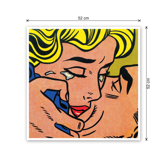 Homage to Lichtenstein - Kiss cm 50x50 - misure