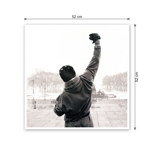 Homage to Rocky Balboa cm 50x50 - misure