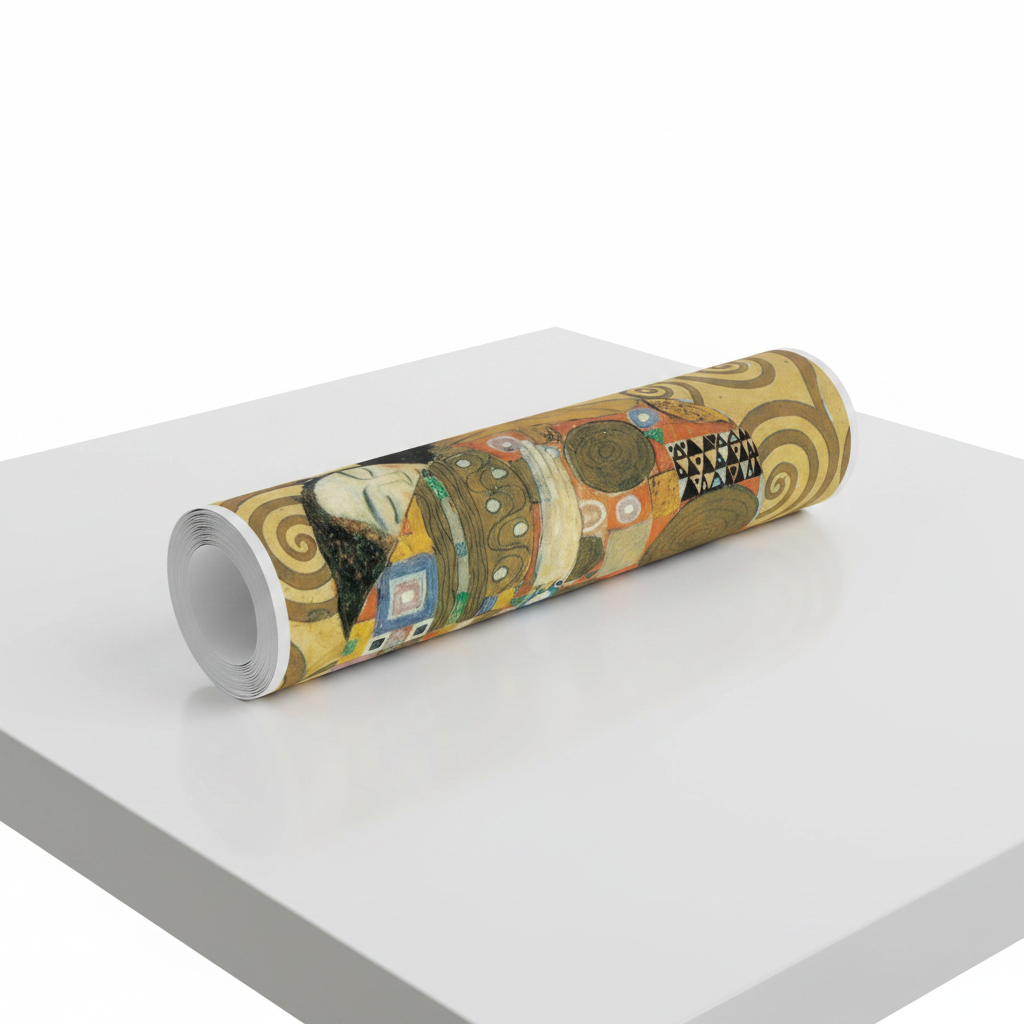 Homage to Klimt - Embrace - cm 52x52 - Poster