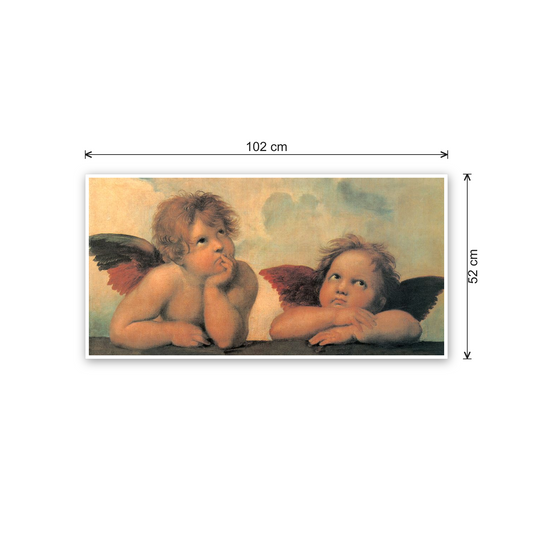 Homage to Raffaello - Madonna Sistina cm 100x50 - misure