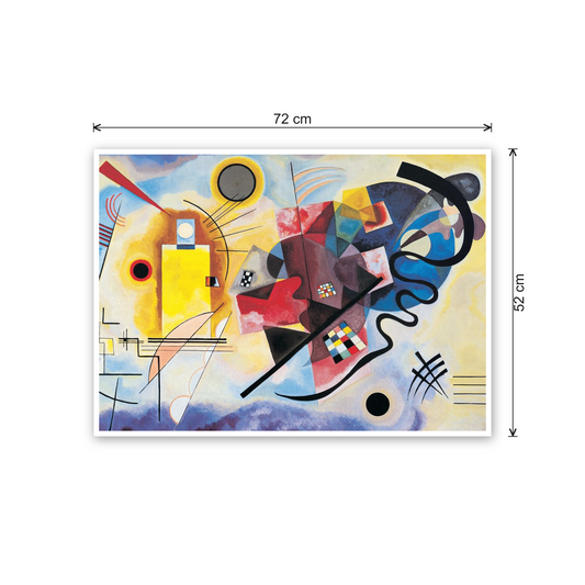 Homage to Kandisnsky - Yellow-Red-Blue cm 70x50 - misure