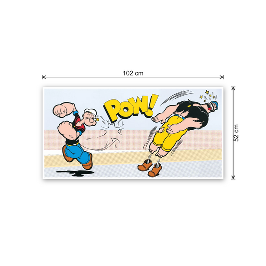Popeye & Brutus cm 100x50 - misure