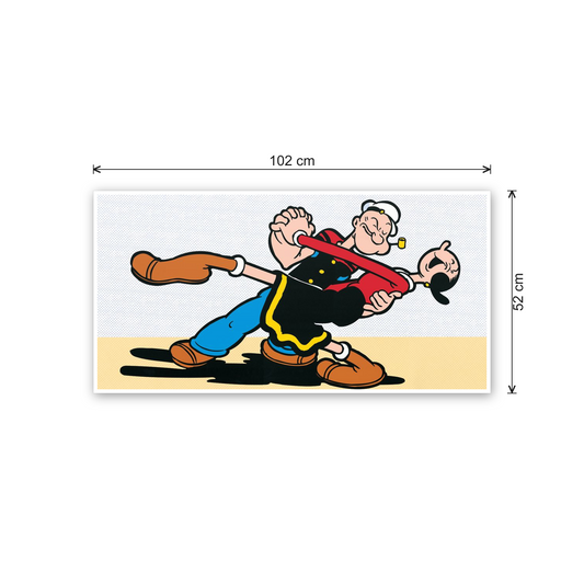 Popeye & Olive Oyl cm 100x50 - misure