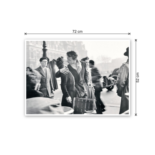 Kiss at the Hôtel de Ville, Paris 1950 cm 70x50 - misure