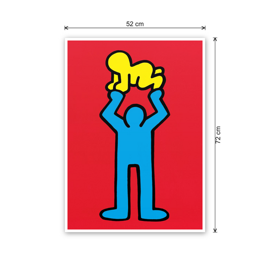 Homage to Haring - Untitled cm 50x70 - misure