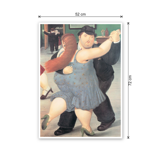 Homage to Botero - Dancers 1987 cm 50x70 - misure