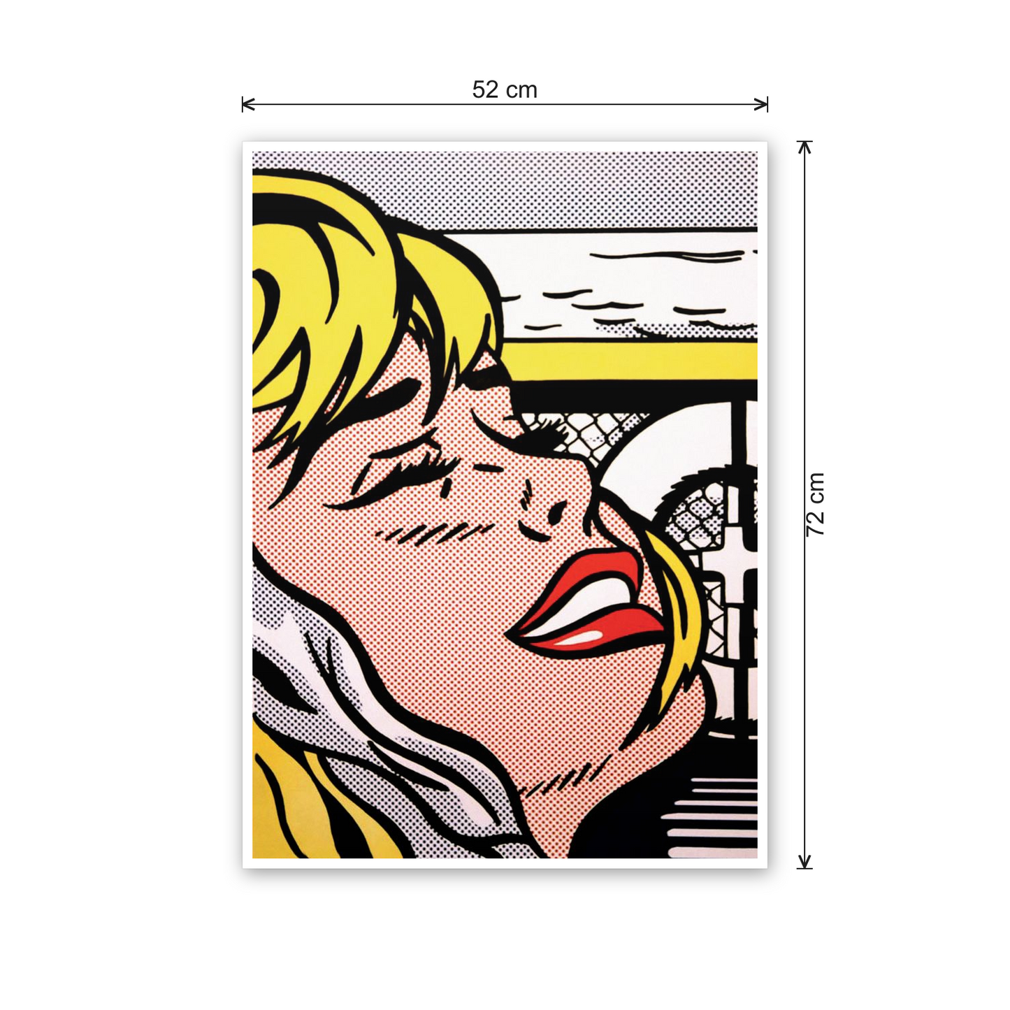 Homage to Lichtenstein - Shipboard Girl 1965 cm 50x70 - misure