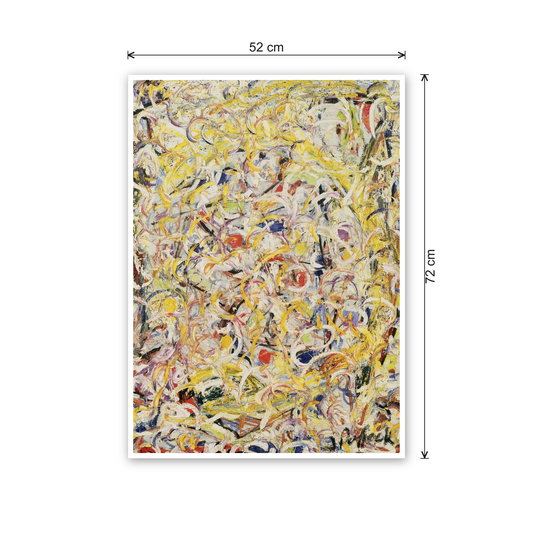 Homage to Pollock - Shimmering Substance cm 50x70 - misure