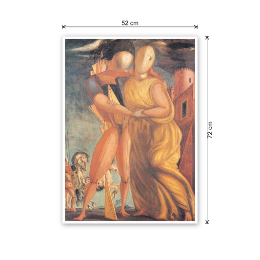 Homage to De Chirico - Hector And Andromache cm 50x70 - misure