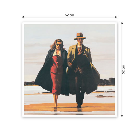 Homage to Vettriano - The Road To Nowhere cm 50x50 - misure