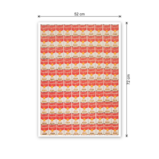Homage to Warhol - One Hundred Cans, 1962 cm 50x70 - misure