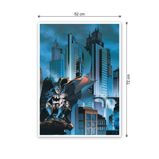 Homage to Batman Gotham City cm 50x70 - misure