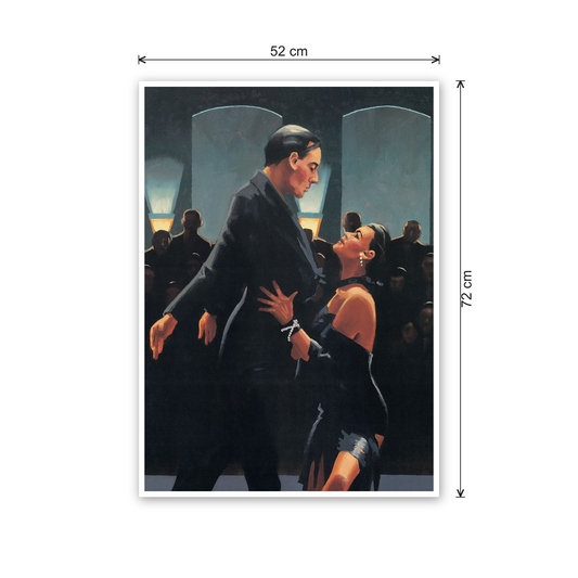 Homage to Vettriano - Rumba In Black cm 50x70 - misure