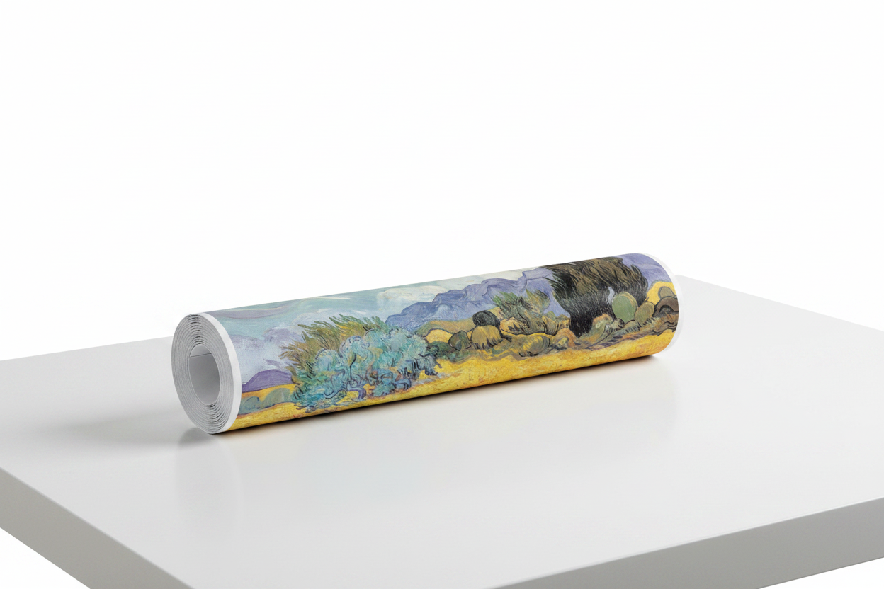 Homage to Van Gogh - Cypress Trees - cm 72x52 - Poster