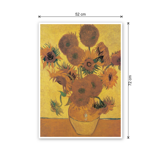 Homage to Van Gogh - Sunflowers cm 50x70 - misure
