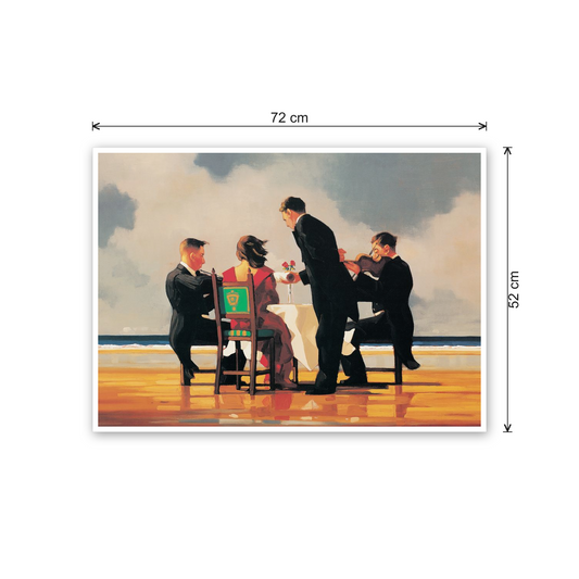 Homage to Vettriano - Elegy For A Dead Admiral cm 70x50 - misure