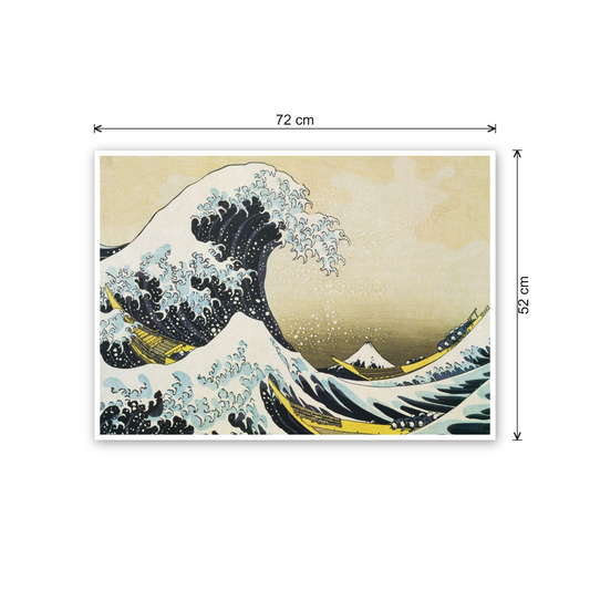 Homage to Hokusai - The Wave cm 70x50 - misure