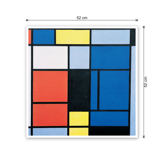 Homage to Mondrian - Tableau n 1 cm 50x50 - misure