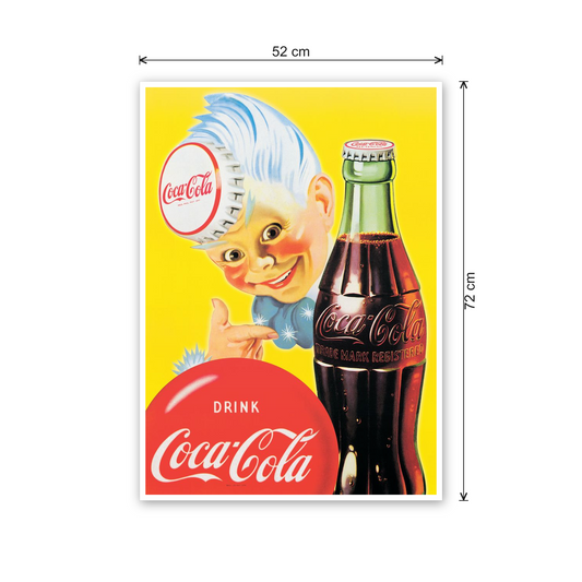 Homage to Coke Gloss Black Framed Coke Sprite cm 50x70 - misure