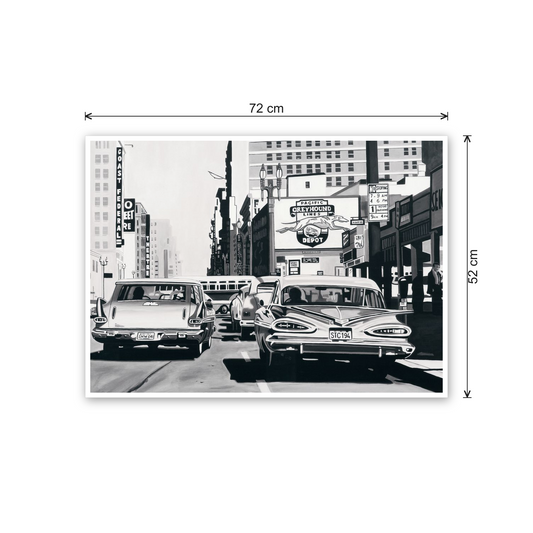 Greyhound Depot cm 70x50 - misure