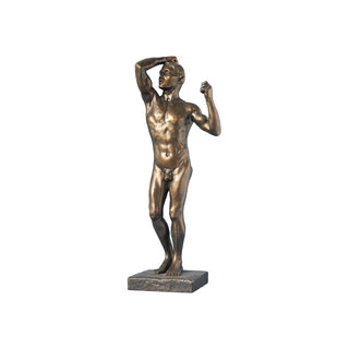 Auguste Rodin - L'era del bronzo - h 24 cm - Scultura 3D - Fatta e Dipinta a Mano