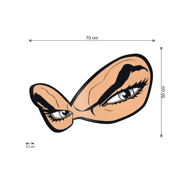 Diabolik - cm 70x50 - Acrilico Sagomato