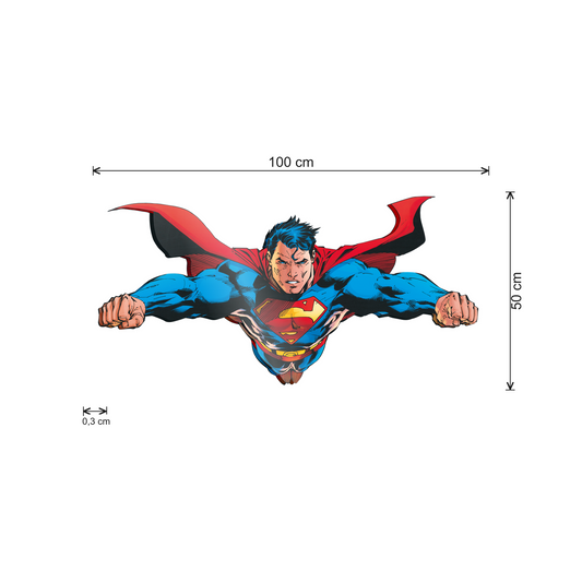 Superman cm 100x50 - misure