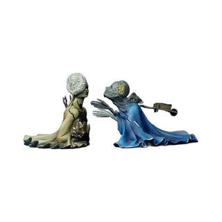 Salvador Dalì - Tristano e Isotta - h 9 cm - Scultura 3D - Fatta e Dipinta a Mano