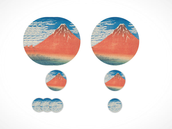Set da 10 pezzi Tavola Completo · Ø35/15/10 cm · Monte Fuji · Katsushika Hokusai