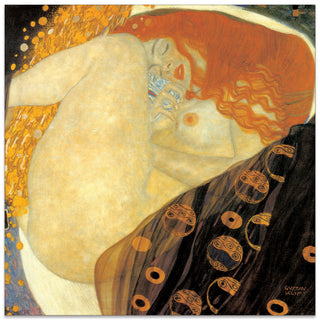 Homage to KLIMT - Danae dettaglio - cm 70x70 - Pannello in MDF