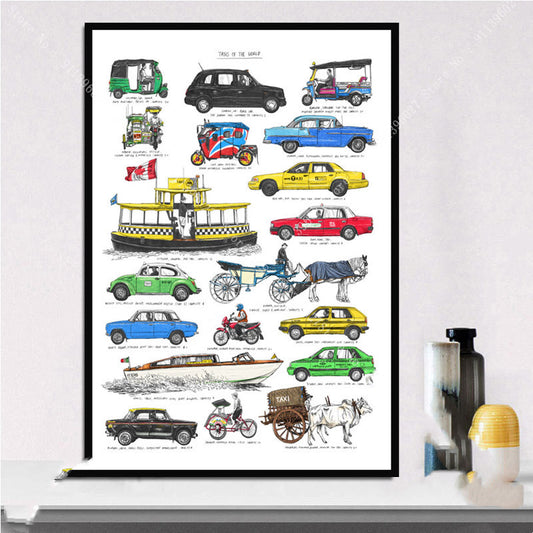 Quadro su tela Bicicletta smontata