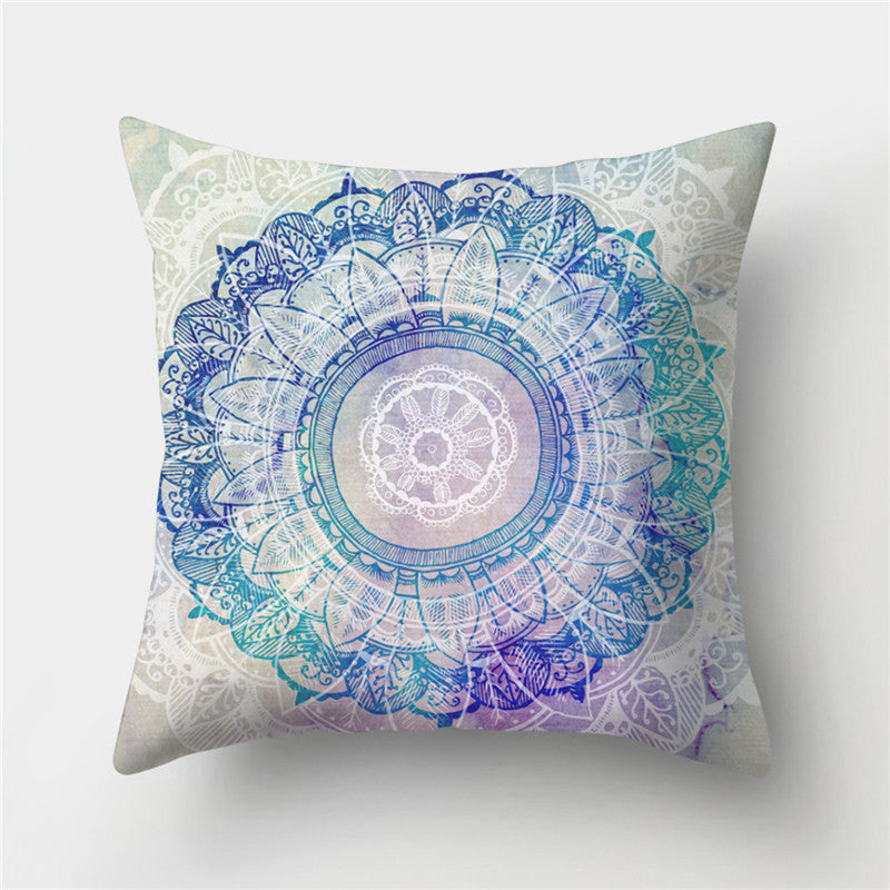 Copricuscini mandala floreali tonalità pastello