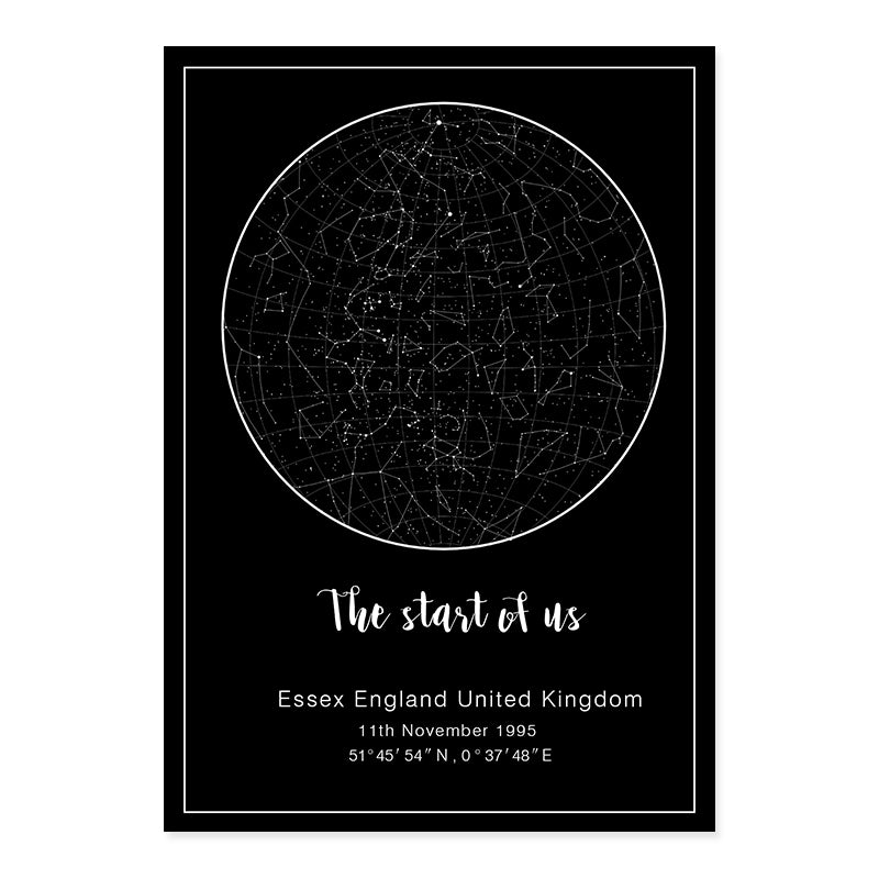 Poster mappa stellare